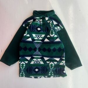 Green Pattern Fleece